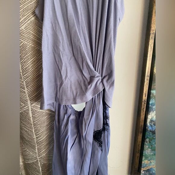 ANTHROPOLOGIE Midi Dress Size M The Keeley Twofer  Sleeveless Light Blue NEW - Picture 8 of 16